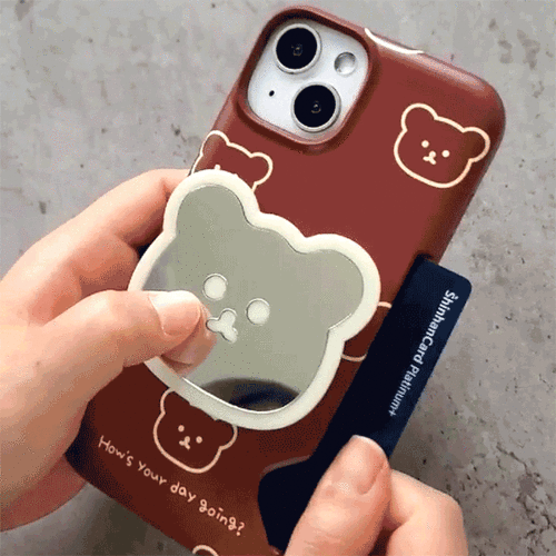 곰돌이 미러 스마트톡 카드 하드케이스